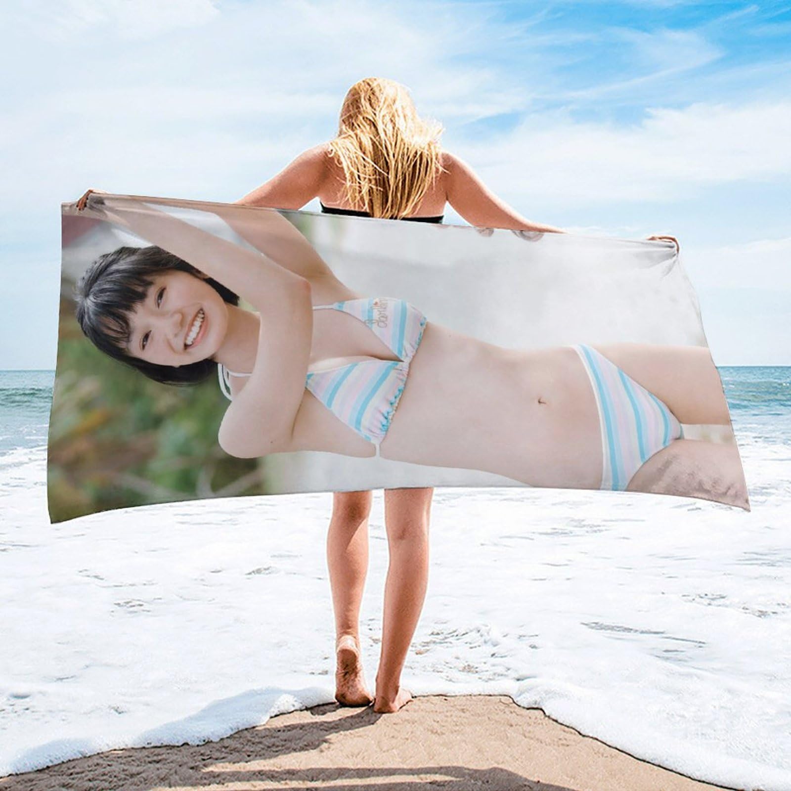 Amazon｜ポスター熊澤風花 下着 セクシー 水着 バスタオル ふわふわ